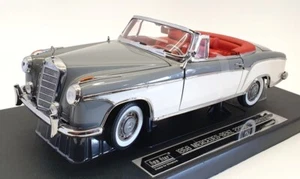 Sun Star 1/18 Scale Model Car 3575 - 1958 Mercedes Benz 220 SE - Grey/White - Picture 1 of 5