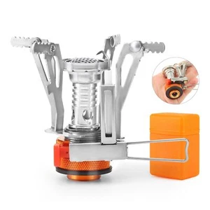 Portable Camping Stove Backpacking Stove Lightweight Mini Gas Stove For Hiking T - Picture 1 of 6