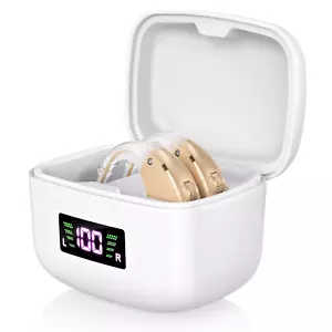 Hearing aids With Niose Cancellation & Rechargeable Case For Adults & Seniors - Picture 1 of 8