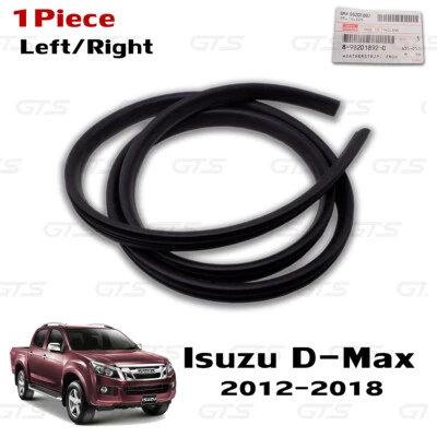 Front Lh/RH Opening Door Rubber Weatherstrip Seal Fits Isuzu D-Max 2012 2018 - Image 1 of 4