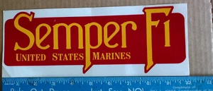 "Pegatina parachoques ""Semper Fi"" USMC ~ Cuerpo de Marines de EE. UU. - Imagen 1 de 1