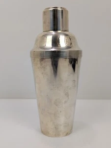 circa 450 gr vero argento shaker grande frullatore punzoni: 800 triangolo con quadrati F.M. - Foto 1 di 10