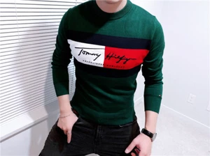 NWT Mens Tommy Hilfiger Signature Cotton Sweater S M L XL - Picture 1 of 24