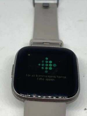 Fitbit Versa 2 FB-507 Fitness Metal Color Smartwatch Small Gray Band - Image 1 of 4