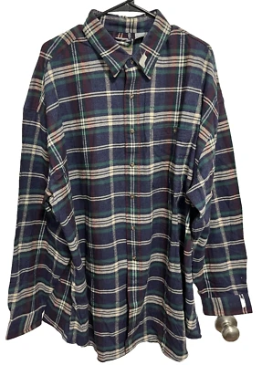 EMS Eastern Mountain Deportes Hombres Manga Larga Franela Azul Camisa a Cuadros XXL NUEVA ETIQUETA Foto 1 de 4