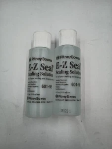 (2) GENUINE OEM PITNEY BOWES E-Z SEAL SEALING SOLUTION 601-9E 4FL OZ BOTTLES USA - Picture 1 of 3
