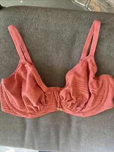 BNWT Fantasie Swim Beach Waves Gathered Top FS502201PRO Persian Rose 36E UK - Picture 1 of 6