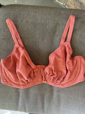 全新带标签 Fantasie 游泳海滩波浪聚集上衣 FS502201PRO 波斯玫瑰 36E 英国 — 第 1/4 张图片