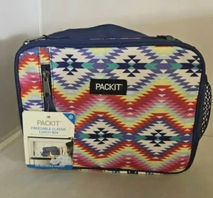 Packit Freezable Classic Lunchbox - Multi-Color Geometric  - Picture 1 of 5