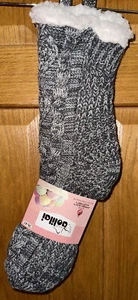 Nwt Aolilai Grey Cozy Knit Slipper Socks Women’s Size EU 36-41 US 5.5-10.5 - Picture 1 of 5