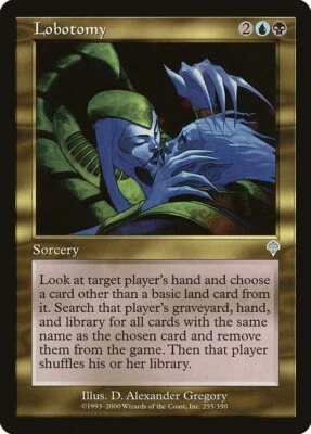 MTG Invasion --- LOBOTOMY --- Uncommon! NM! Magic the Gathering! - Image 1 of 3