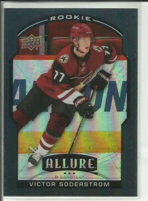2020-21 UD Allure Black Rainbow Rookie #90 Victor Soderstrom Arizona Coyotes - Image 1 of 2