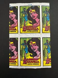 Vintage Wonder Woman Trading Cards Pack DC Comics Super Amigos SEALED - Bild 1 von 2