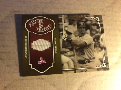 Albert Pujols - 2005 Donruss Timber And Threads Game  Used Bat #TT-1 - Cardinals - Image 1 of 2