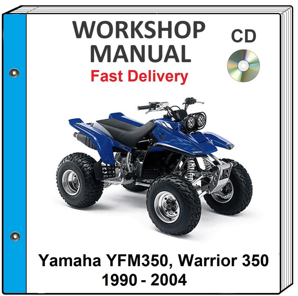CD manual taller reparación servicio Yamaha YFM350 WARRIOR 350 1990 - 2004 Foto 1 de 1