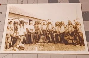 1920s Harmon Percy Marble Sioux Headdress Dance American Indian Photo Print - Picture 1 of 4