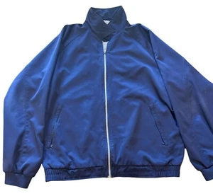 Footjoy Jacke Herren Large blau durchgehender Reißverschluss Stehkragen Golf FJ Athletic XL |V1 - Bild 1 von 7