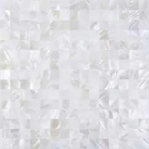 Jhana Fliesenpeel N Stick 3D Wanddekor Original Muschel Mosaik, PSSM 101 superweiß - Bild 1 von 8