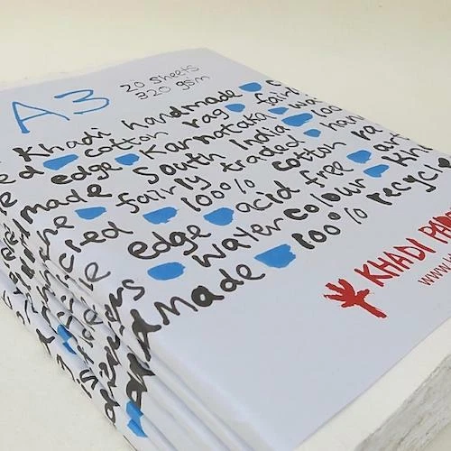 KHADI HANDMADE RAG PAPER Pack of 20 - 320gsm - A3