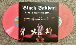 Black Sabbath LIVE In Hartford 1980 Pink Colored Vinyl 2 LP NEW RARE xx/300 - Picture 1 of 12