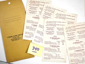 Stereo (Realist) Slide service by Kodak - Envelope & 5x forms - nice collectible - Picture 1 of 5
