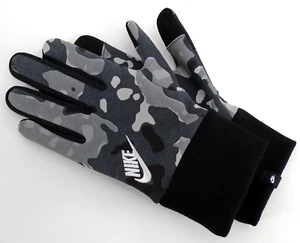 Nike Club Fleece Gloves Youth Medium Black/Grey/White - Picture 1 of 7