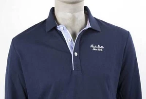 FRED MELLO POLO M-L COLLETTO A CAMICIA CON INTARSI E RICAMO MANICA CON POLSINO - Foto 1 di 5