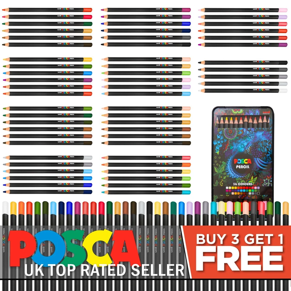 POSCA Buntstifte Öl Und Wachs Basis Professionell Künstler Malstifte - Bild 1 von 1