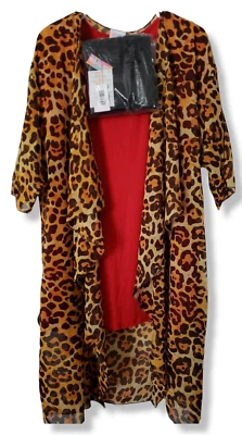 Lularoe Perfect M & Cheetah Leopard M Shirley & TC Black Leggings Outfit WOW NEW - Image 1 of 4