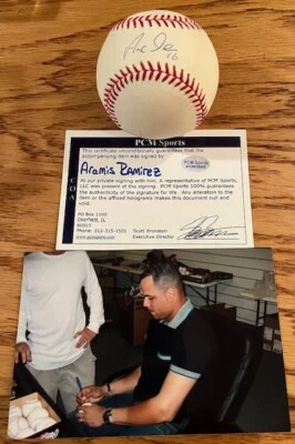 ARAMIS RAMIREZ Autografiado Firmado Rawlings OML Béisbol PCM Deportes Foto 1 de 3