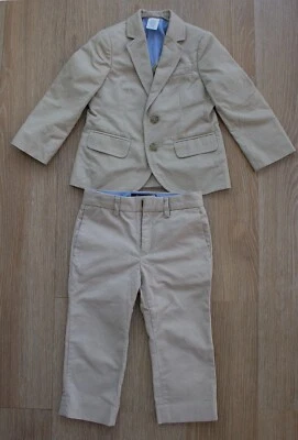 J.Crew Factory Crewcuts Thompson Niños Beige Formal Pascua Blazer Traje Conjunto 2 Años Foto 1 de 4