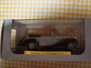 AUTO MODELLINO Delahaye 135 M Figoni 1937 SCALA 1:43 AUTO D'ELITE IN METALLO - Foto 1 di 1