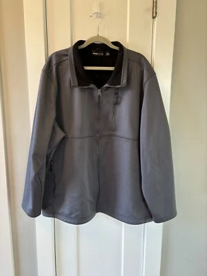 Swiss Tech Jacket Mens 2XL Gray Full Zip Soft shell Jacket Water Repellant - Image 1 of 4
