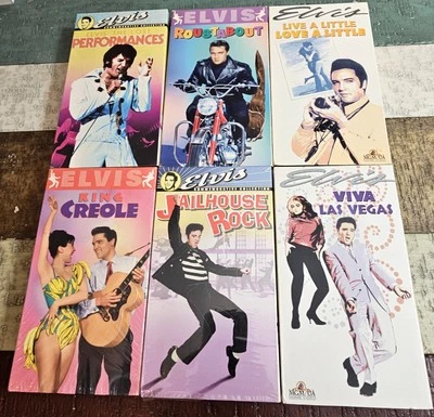 Vintage Elvis Presley VHS Lot - Roustabout, Viva Las Vegas, Jailhouse Rock, etc. - Image 1 of 4