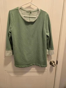 Damen Fresh Produce 3/4 Arm Shirt - Größe SM - hübsches Grün - Bild 1 von 1