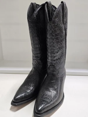 Botas occidentales Zodiac Frontier de cuero negro talla 8,5 Foto 1 de 4