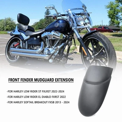 For Harley Softail Breakout FXSB 2013-2024 Front Fender Mudguard Extension Cover - Image 1 of 4
