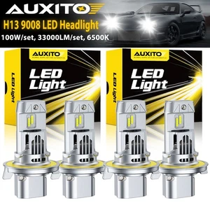 2Pair AUXITO H13 9008 LED Headlight Bulbs Hi/Low Beam 6500K Bright White 33000LM - Bild 1 von 12