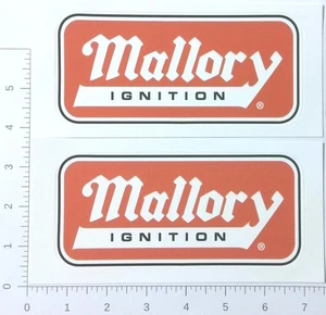 Paar Mallory Ignition NHRA NASCAR Racing Sponsor Werbung Aufkleber Abziehbilder - Bild 1 von 1