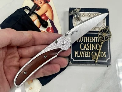 Cuchillo Benchmade Opportunist 440 PERSONALIZADO 2 Pulgares Descontinuado LUX ¡CLASE RARA! Foto 1 de 4