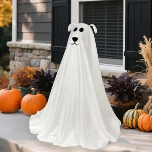 Halloween Decorations Light Up Freestanding Spooky Ghost Dog Remote String Light - Picture 1 of 6