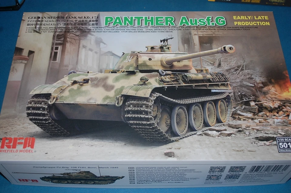 Ryefield Model 5018 - Panther Ausf. G Early/Late Production scala 1/35 - Immagine 1 di 1
