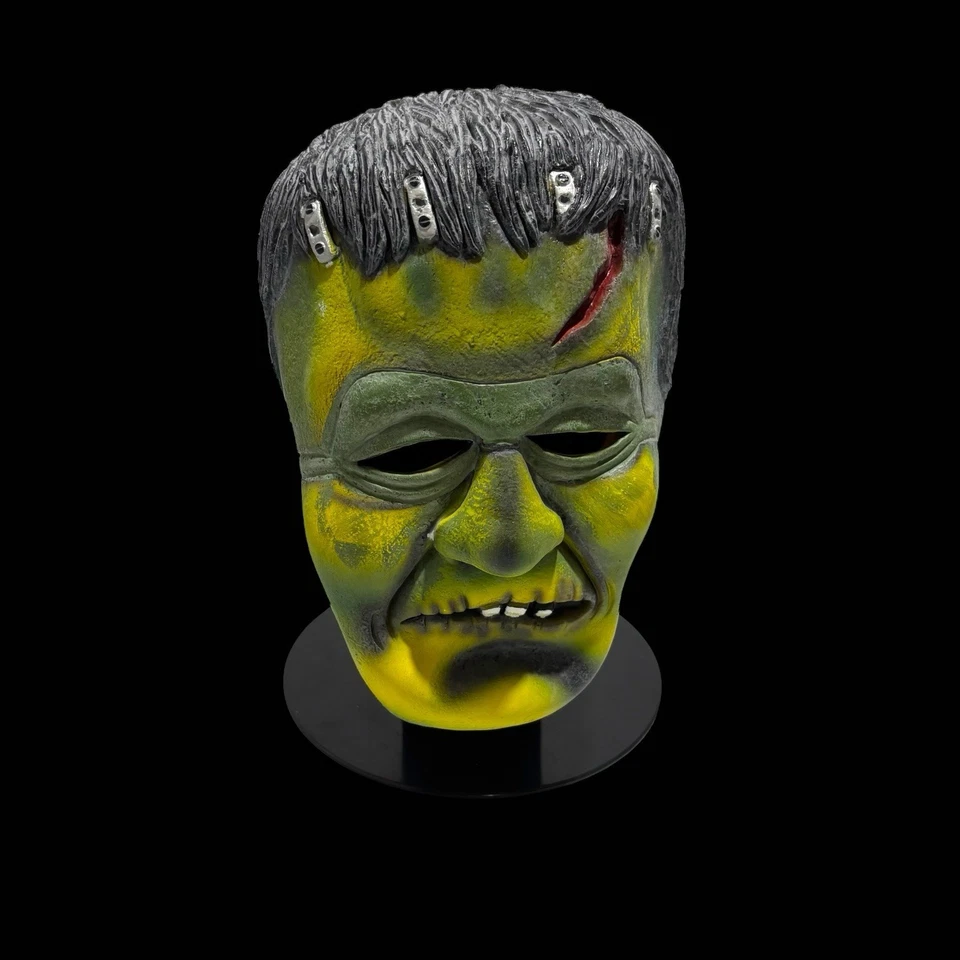 Vintage Child/Young Adult Sized Halloween Latex Frankenstein Mask. RARE! - Image 1 of 4