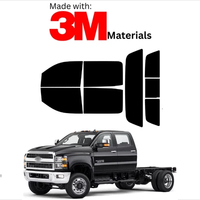 Precut Window Tint For Chevrolet Slvrdo 4500 5500 6500 4Dr 19-23 Stable Ceramic Foto 1 de 4