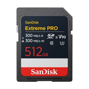 Sandisk Extreme Pro 512gb Uhs-ii V90 Sdsdxdm-512g-gn4in C10 U3 R300/w300mb/s - Picture 1 of 1