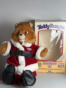 Teddy Ruxpin Navidad 1985 con casete con caja *LEER* espeluznante *Video* - Imagen 1 de 13