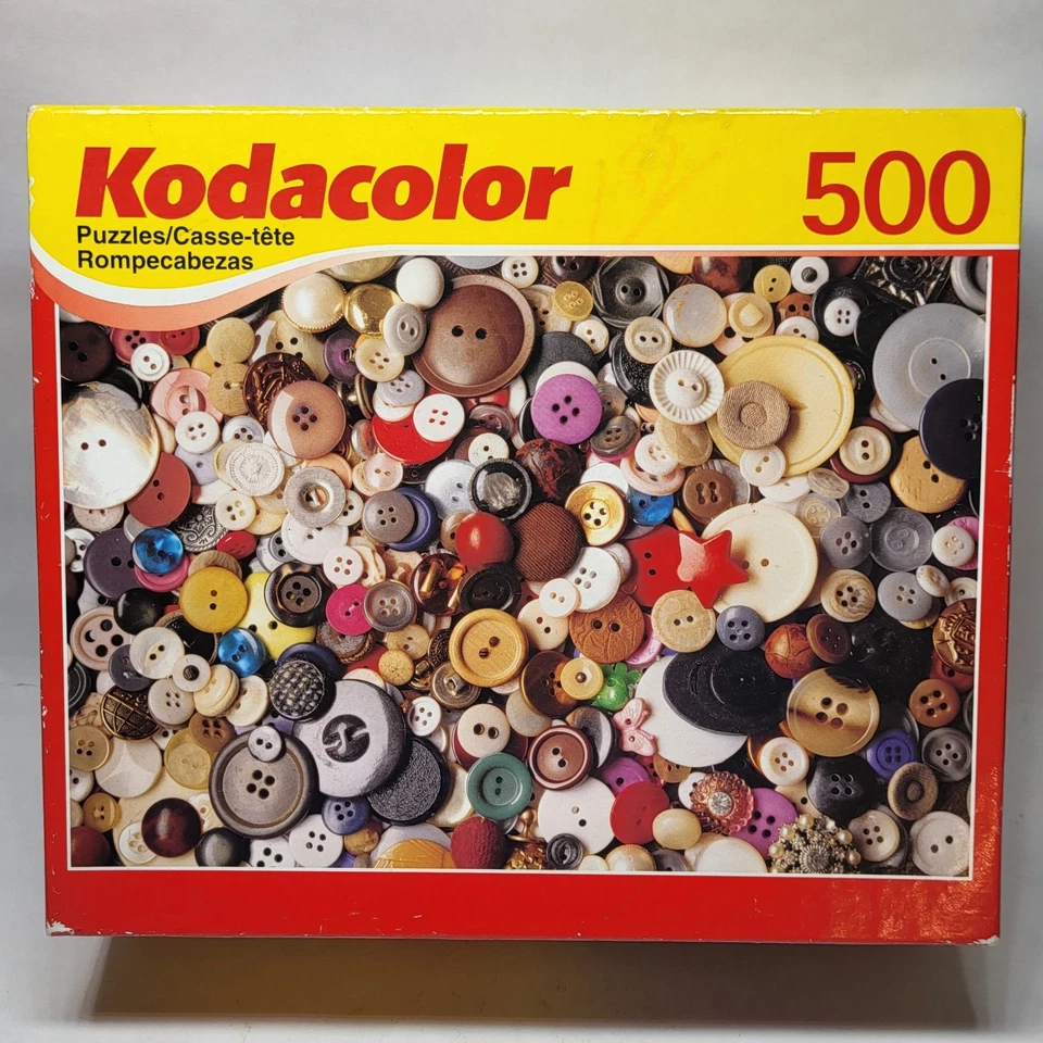 RoseArt Kodacolor 500 Surrey England Cottage Garden Jigsaw Puzzle USA