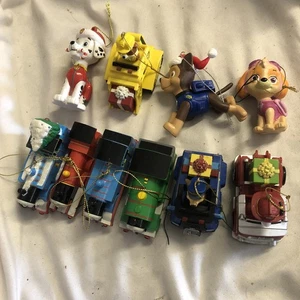 Paw Patrol & Thomas The Train Christmas Ornament Lot - Picture 1 of 6
