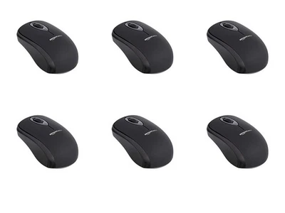 Pack of 6 Amazon Basics 2.4 G Wireless Optical Mouse USB Nano Receiver Batteries - Image 1 of 4