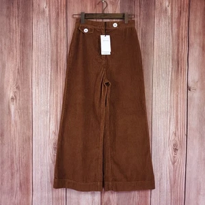 Neu mit Etikett Zara Damengröße 2 The Marine Culotte in süßer Cordhose weites Bein - Bild 1 von 15
